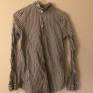 Striped Button Up Blouse
